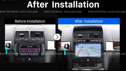 Màn hình DVD Android xe Volkswagen Touareg 2002 - 2010 | Vitech 